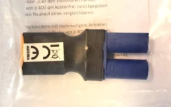 Absima 3040110Adapter - EC5 (W) auf XT60 (M) - Kompakt-Version