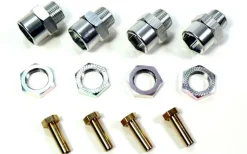 Absima 2560023Aluminium Felgenadapter Set 12mm auf 17mm mit Verbreiterung