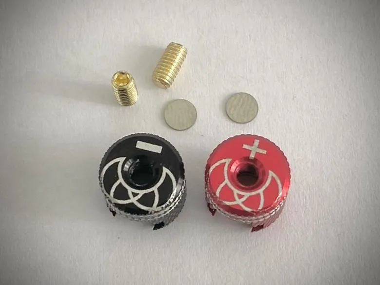 Absima 3040019Aluminium Heatsink Goldstecker Aufsätze, 2 Stück