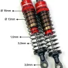 Absima 2330040Aluminium Standard Stoßdämpfer 1:10, Einbaulänge 55mm