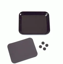 Absima 3000061Aluschale mit Magnetplatte schwarz