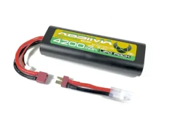 Absima 4130015LiPo Akku 7.4V-25C 4200 Roundcase (T-Plug + Tamiya Adapter)
