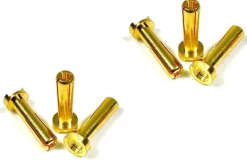 Absima 30400164mm Goldkontaktstecker, 6 Stück