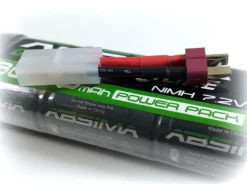 Absima 4100013NiMH Akku 7,2V 5100mAh Fahrakku Tamiya Deans/Tamiya Lange Fahrzeit für Rc Car und Trucks