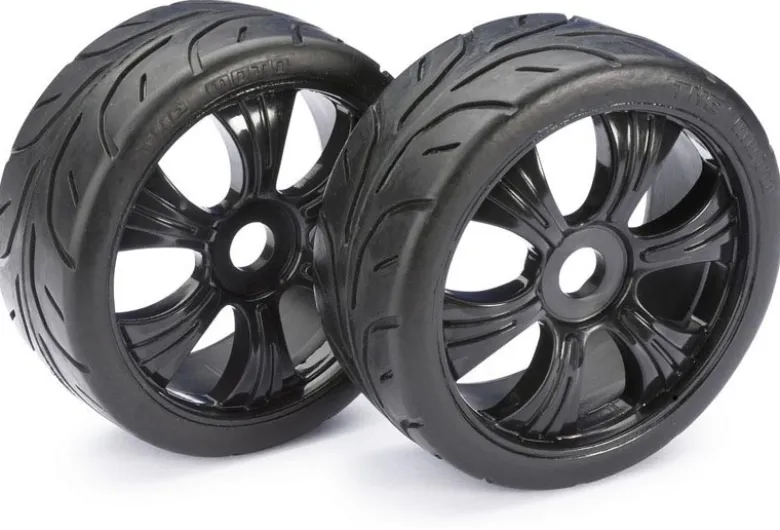 Absima 2530003Räderset LP Buggy "Street" schwarz 1:8 (2 St.)