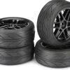 Absima 2510003Räderset Onroad '6-Speichen / Profil' schwarz 1:10 (4 St.)