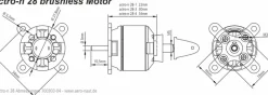 aero-naut 700304actro-n 28-4-880 Brushless Motor