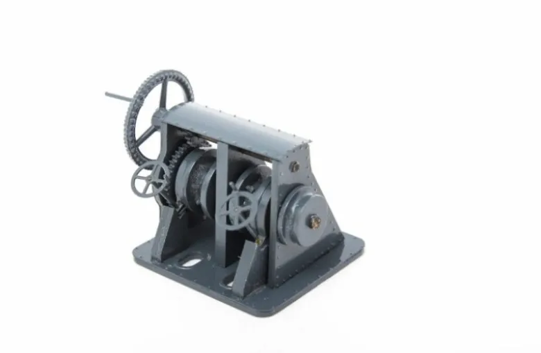 aero-naut 582314Ankerwinde doppelt, 1:20 Bausatz aus Messing 42x40x47mm