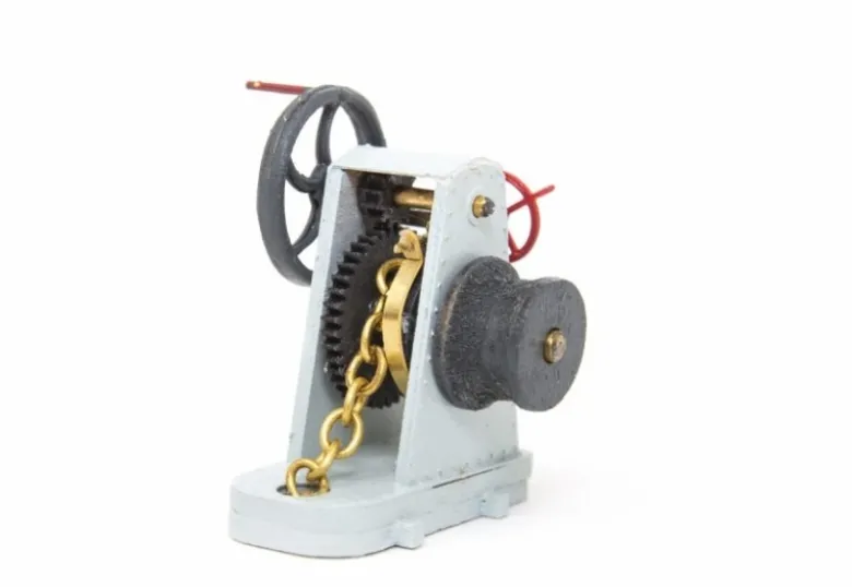 aero-naut 582315Ankerwinde einzeln 1:20 Bausatz aus Messing - 35x35x41mm