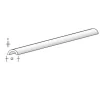 aero-naut 772854ASA Halbrundrohr 5,0 x 3,5 x 1000mm Plastikprofil
