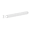 aero-naut 772605ASA Rundstab 2,5 x 1000mm Plastikprofil