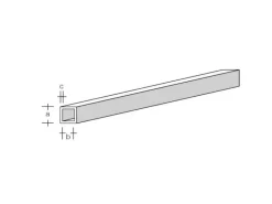 aero-naut 772807ASA Vierkantrohr 8,0 x 6,0 x 1000mm Plastikprofil