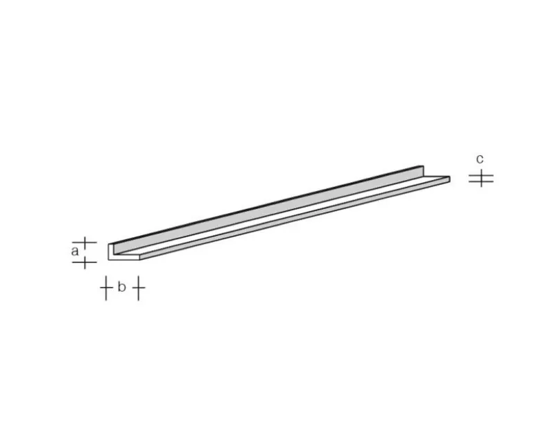 aero-naut 772880ASA Winkel-Profil 7,0 x 7,0 x 1000mm Plastikprofil