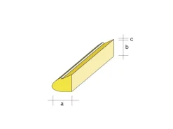 aero-naut 754002Balsa-Nasenleiste 10x14 / 1000mm - 1 Falz