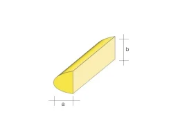 aero-naut 754143Balsa-Nasenleiste 10x25 / 1000mm symmetrisches Profil