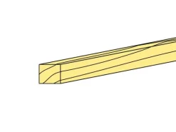 aero-naut 755517Kiefernleiste 1,5x7x1000 mm / 1,5 x 7,0 mm - Länge 1m