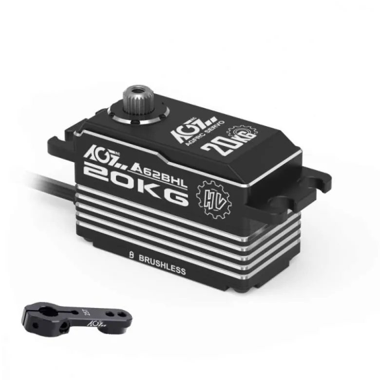 AGF-RC A62BHLA62BHL Low-Profile Brushless HV Servo Stahlgetriebe 20kg