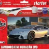 Airfix A55007Starter Set - Lamborghini Huracan Plastikbausatz in 1:43 inkl. Kleber, Pinsel und Hauptfarben
