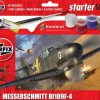 Airfix A55014Starter Set - Messerschmitt Bf109F-4 Plastikbausatz in 1:72 inkl. Kleber, Pinsel und Hauptfarben