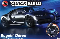 Airfix J6025QUICKBUILD Bugatti Chiron schwarz Plastikbausatz ohne Kleben