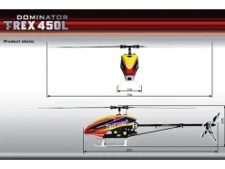 Align RH45E35XTT-REX 450LP (3S) Hubschrauber ARTF