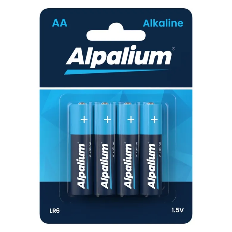 Alpalium 12000406Alkaline AA Batterien LR6 1,5V, 4er Blister