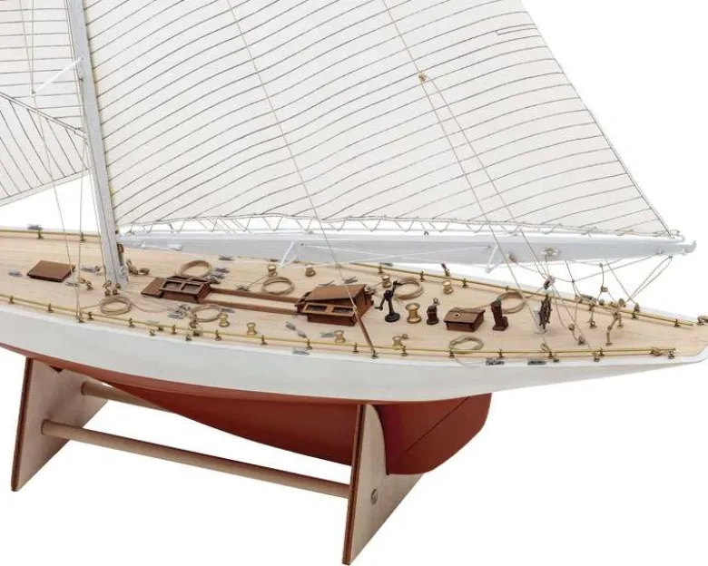 Amati 25051Rainbow 1934 Yachtbausatz mit Fertigrumpf 1:80