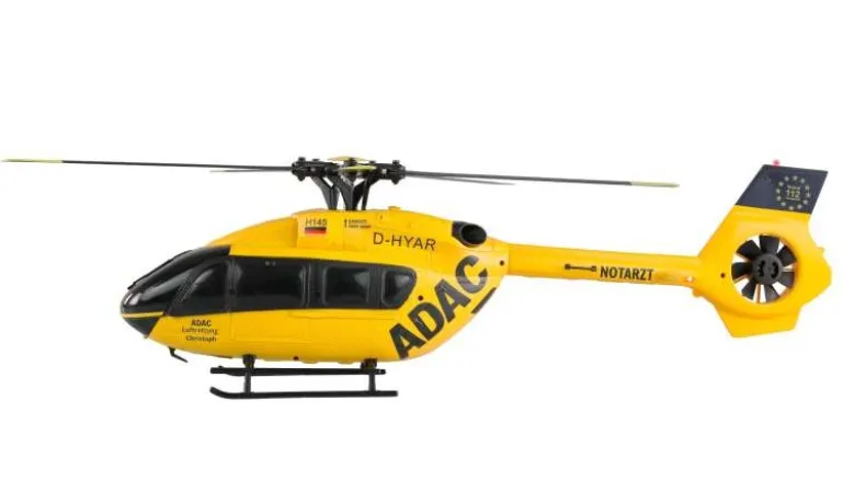 AMEWI 25333ADAC H145 Helikopter Brushless 6-Kanal 6G RTF Positionsleuchten, Bodensensor, Auto-Landing, Gyro