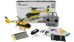 AMEWI 25333ADAC H145 Helikopter Brushless 6-Kanal 6G RTF Positionsleuchten, Bodensensor, Auto-Landing, Gyro