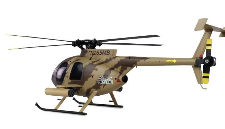 AMEWI 25336AFX MD500E brushless 4-Kanal 325mm Helikopter 6G RTF braun