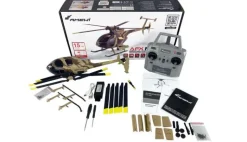 AMEWI 25336AFX MD500E brushless 4-Kanal 325mm Helikopter 6G RTF braun