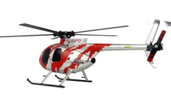 AMEWI 25334AFX MD500E Zivil brushless 4-Kanal 325mm Helikopter 6G RTF rot/silber