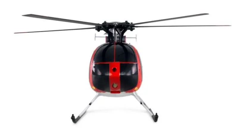 AMEWI 25334AFX MD500E Zivil brushless 4-Kanal 325mm Helikopter 6G RTF rot/silber