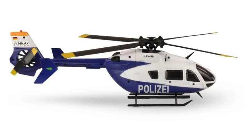 AMEWI 25328AFX-135 Polizei 4-Kanal Helikopter, 6G RTF 2,4GHz