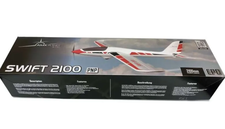 AMEWI 24135AMXPlanes Swift 2100 Motorsegler EPO PNP