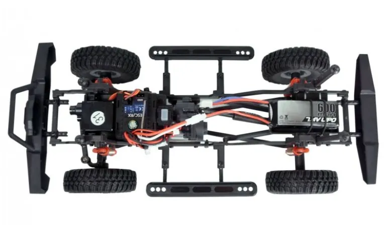 AMEWI 22423AMXRock AM18 Scale Crawler Pick-Up 1:18 RTR blau