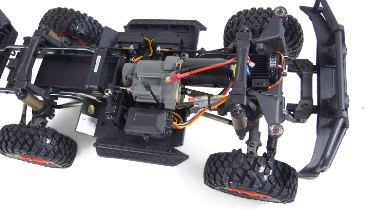 AMEWI 22435AMXRock RCX10P Scale Crawler Pick-Up 1:10 2,4GHz RTR, grau Baugleich Sherpa, 6Kanal Diffsperren 2-Gang Topangebot