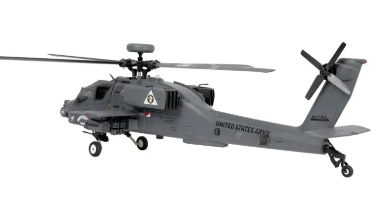 AMEWI 25369Apache AH-64D CP Helikopter 6G/3D RTF grau 1:32