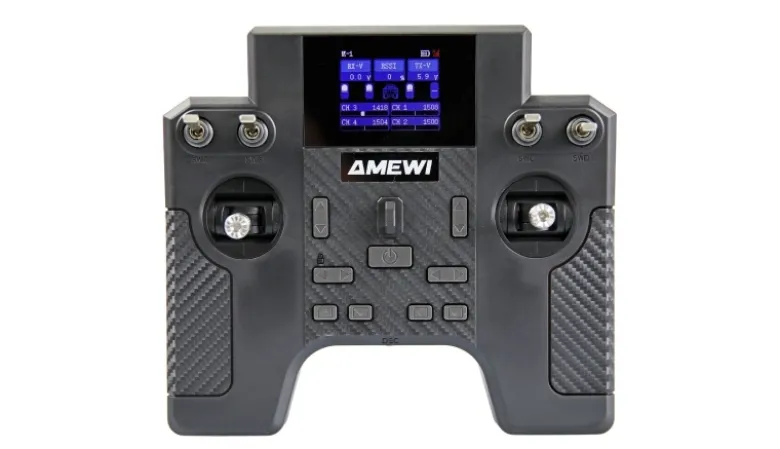 AMEWI 28399ATXH8 8-Kanal Fernsteuerung mit Empfänger Mit Telemetrie und 4 Modellspeicher