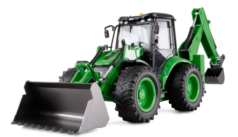 AMEWI 22672Baggerlader G1401E 2.4 GHz, 1:14 RTR - grün mit Licht & Sound