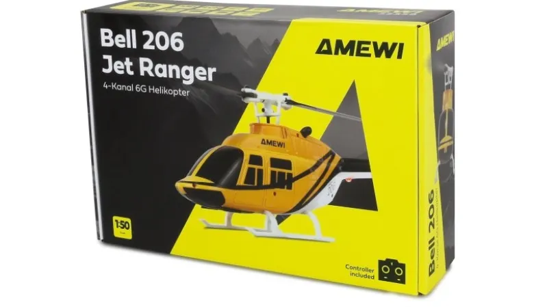 AMEWI 25358Bell 206 Jet Ranger Helikopter 4-Kanal 6G RTF