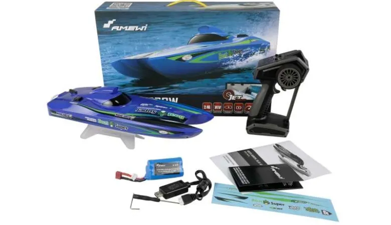 AMEWI 26114Blue Arrow Katamaran Brushless Jetantrieb 400mm RTR