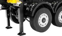 AMEWI 22736Dreiachs-Sattelauflieger mit Kippmulde, Metall 1:14 schwarz