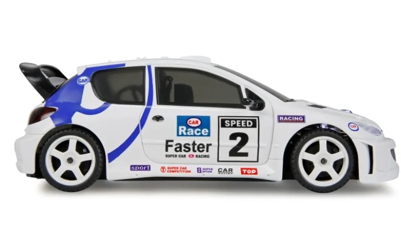 AMEWI 21139Drift Scale Car PR28 206 mit Gyro 4WD 1:28 RTR