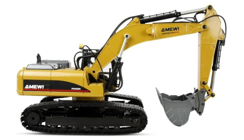 AMEWI 22732G705E Bagger Metall 1:14 RTR gelb