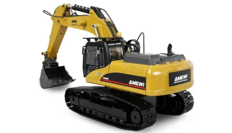 AMEWI 22732G705E Bagger Metall 1:14 RTR gelb