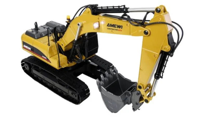 AMEWI 22732G705E Bagger Metall 1:14 RTR gelb