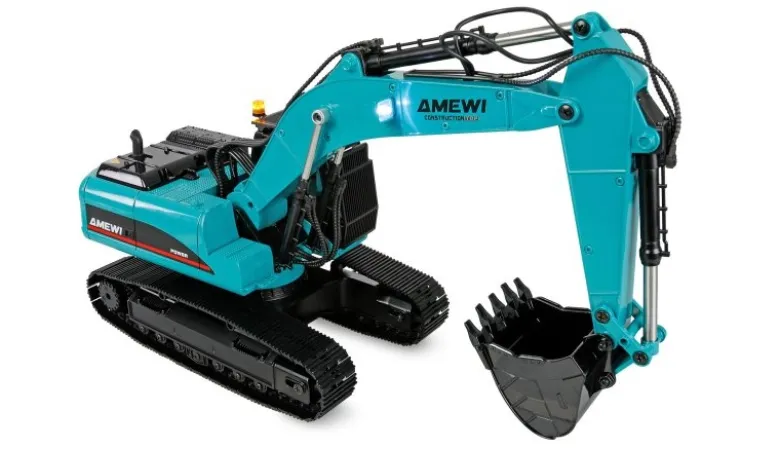 AMEWI 22748G705E Bagger Metall 1:14 RTR petrol
