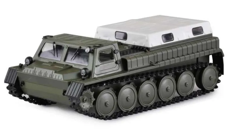 AMEWI 22617Gepanzertes RC Kettenfahrzeug 1:16 RTR olivgrün/weiß