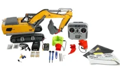 AMEWI 22749G100E Vollmetall Bagger 1:18 2,4Ghz RTR 10,3kg